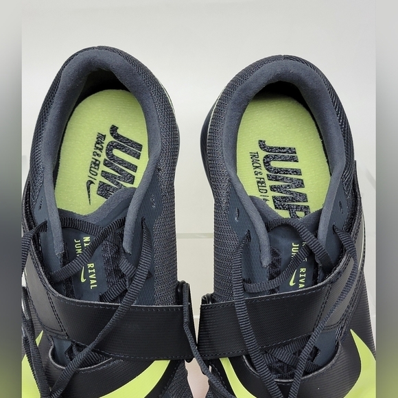 Nike Zoom Rival Mens Size 9 Track & Field Jump Spikes Black Volt Red DR2756-002 main image 5